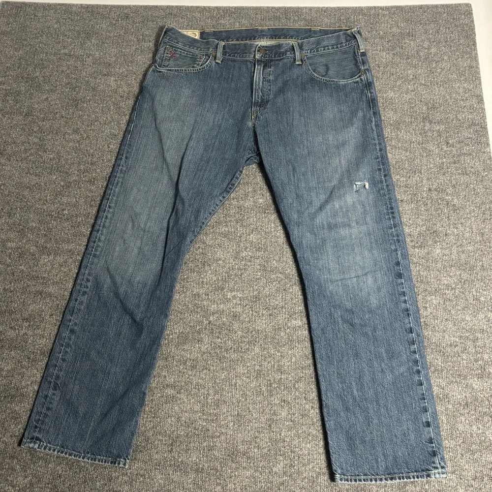 Polo Ralph Lauren Jeans Mens 38x30 Blue Authentic Dungarees Straight Leg Denim
